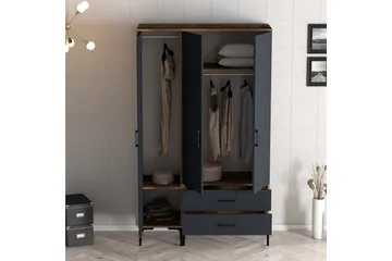 Kumsal Garderob 120 cm - Antracit - Förvaring - Sko- & klädförvaring - Garderober & garderobssystem