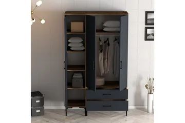 Kumsal Garderob 120 cm - Antracit - Förvaring - Sko- & klädförvaring - Garderober & garderobssystem