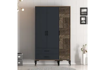 Kumsal Garderob 120 cm - Antracit - Förvaring - Sko- & klädförvaring - Garderober & garderobssystem