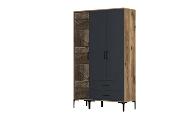 Kumsal Garderob 120 cm - Antracit - Förvaring - Sko- & klädförvaring - Garderober & garderobssystem