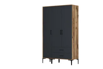 Kumsal Garderob 120 cm - Antracit - Förvaring - Sko- & klädförvaring - Garderober & garderobssystem