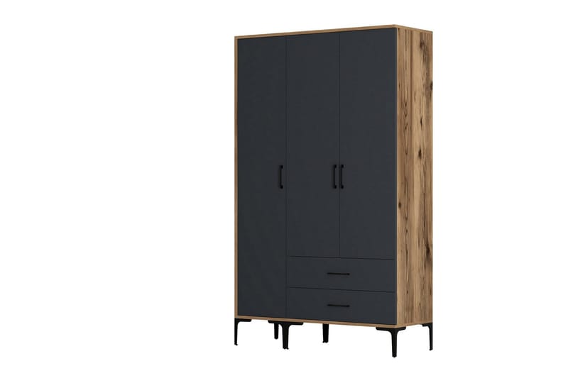 Kumsal Garderob 120 cm - Antracit - Förvaring - Sko- & klädförvaring - Garderober & garderobssystem