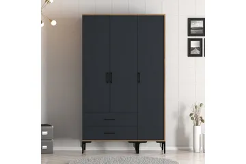 Kumsal Garderob 120 cm - Antracit - Förvaring - Sko- & klädförvaring - Garderober & garderobssystem