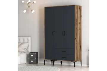 Kumsal Garderob 120 cm - Antracit - Förvaring - Sko- & klädförvaring - Garderober & garderobssystem