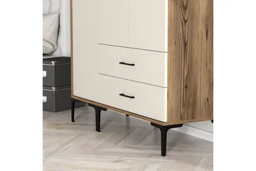 Kumsal Garderob 120 cm - Cream - Förvaring - Sko- & klädförvaring - Garderober & garderobssystem