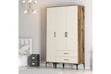 Kumsal Garderob 120 cm - Cream - Förvaring - Sko- & klädförvaring - Garderober & garderobssystem