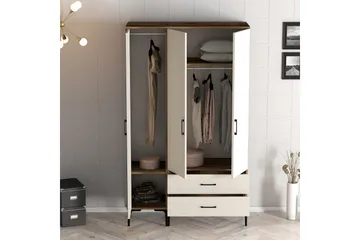 Kumsal Garderob 120 cm - Cream - Förvaring - Sko- & klädförvaring - Garderober & garderobssystem