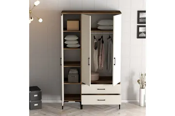 Kumsal Garderob 120 cm - Cream - Förvaring - Sko- & klädförvaring - Garderober & garderobssystem