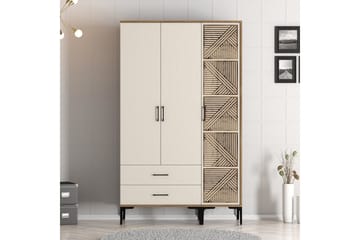 Kumsal Garderob 120 cm - Cream - Förvaring - Sko- & klädförvaring - Garderober & garderobssystem