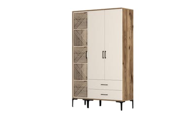 Kumsal Garderob 120 cm - Cream - Förvaring - Sko- & klädförvaring - Garderober & garderobssystem