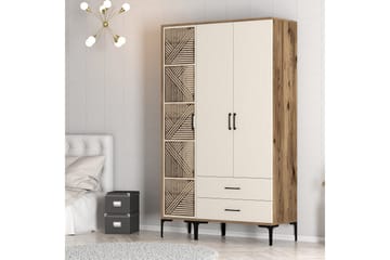 Kumsal Garderob 120 cm - Cream - Förvaring - Sko- & klädförvaring - Garderober & garderobssystem