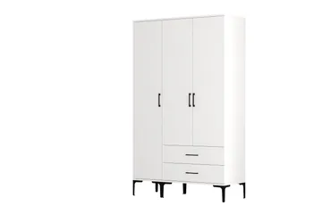 Kumsal Garderob 120 cm - Vit - Förvaring - Sko- & klädförvaring - Garderober & garderobssystem