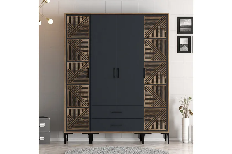 Kumsal Garderob 160 cm, Antracit