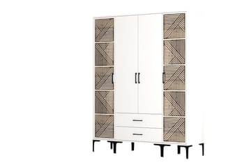 Kumsal Garderob 160 cm - Vit - Förvaring - Sko- & klädförvaring - Garderober & garderobssystem