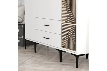 Kumsal Garderob 160 cm - Vit - Förvaring - Sko- & klädförvaring - Garderober & garderobssystem