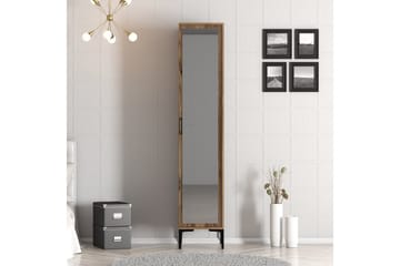 Kumsal Garderob 40 cm i Trä och Glas - Brun - Förvaring - Sko- & klädförvaring - Garderober & garderobssystem