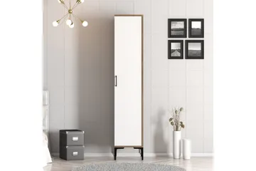 Kumsal Garderob 40 cm - Valnöt/Vit - Förvaring - Sko- & klädförvaring - Garderober & garderobssystem