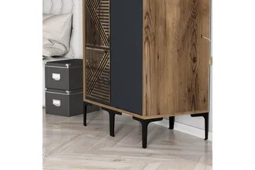 Kumsal Garderob 80 cm - Antracit - Förvaring - Sko- & klädförvaring - Garderober & garderobssystem