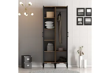 Kumsal Garderob 80 cm - Antracit - Förvaring - Sko- & klädförvaring - Garderober & garderobssystem