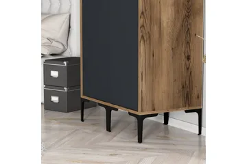Kumsal Garderob 80 cm - Antracit - Förvaring - Sko- & klädförvaring - Garderober & garderobssystem
