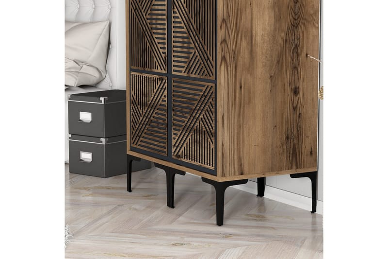 Kumsal Garderob 80 cm - Antracit - Förvaring - Sko- & klädförvaring - Garderober & garderobssystem