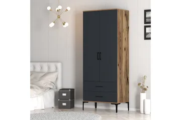 Kumsal Garderob 80 cm - Antracit - Förvaring - Sko- & klädförvaring - Garderober & garderobssystem