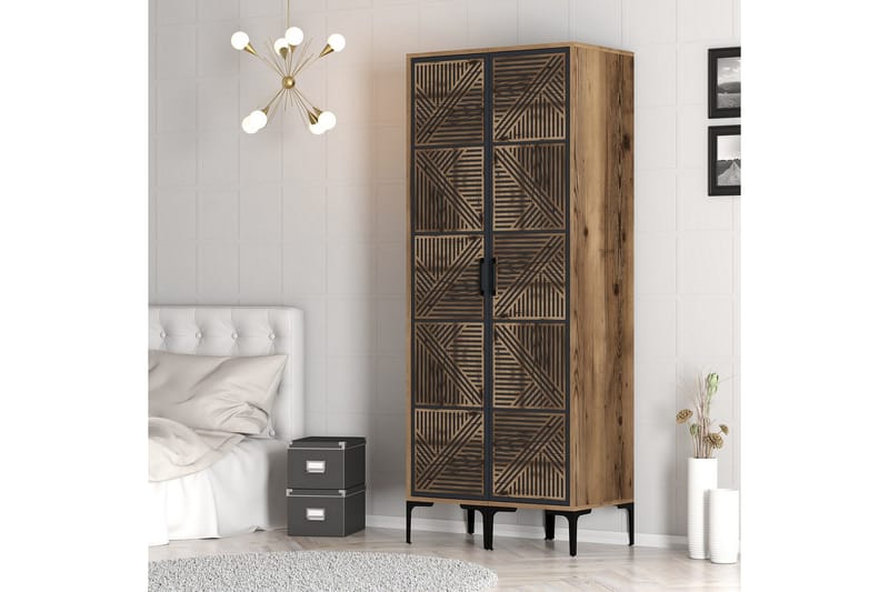 Kumsal Garderob 80 cm - Antracit - Förvaring - Sko- & klädförvaring - Garderober & garderobssystem