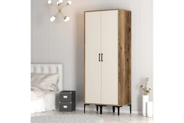 Kumsal Garderob 80 cm - Cream - Förvaring - Sko- & klädförvaring - Garderober & garderobssystem