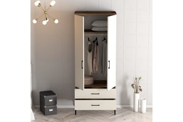 Kumsal Garderob 80 cm - Cream - Förvaring - Sko- & klädförvaring - Garderober & garderobssystem