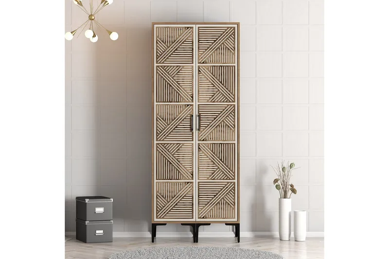 Kumsal Garderob 80 cm - Cream - Förvaring - Sko- & klädförvaring - Garderober & garderobssystem
