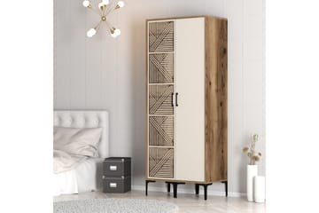 Kumsal Garderob 80 cm - Cream - Förvaring - Sko- & klädförvaring - Garderober & garderobssystem