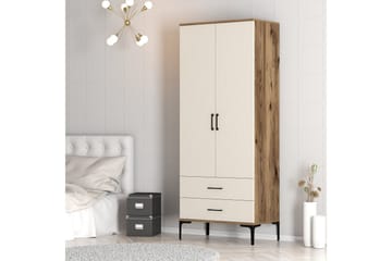 Kumsal Garderob 80 cm - Cream - Förvaring - Sko- & klädförvaring - Garderober & garderobssystem