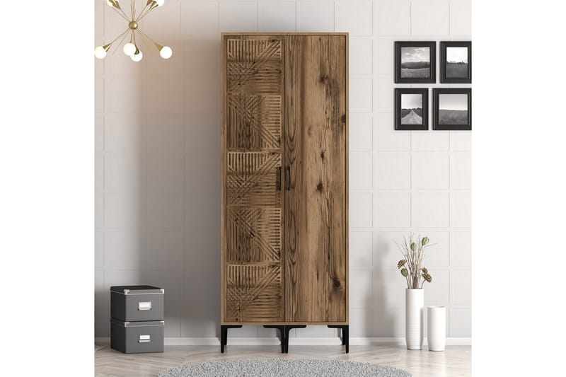 Kumsal Garderob 80 cm, Valnöt