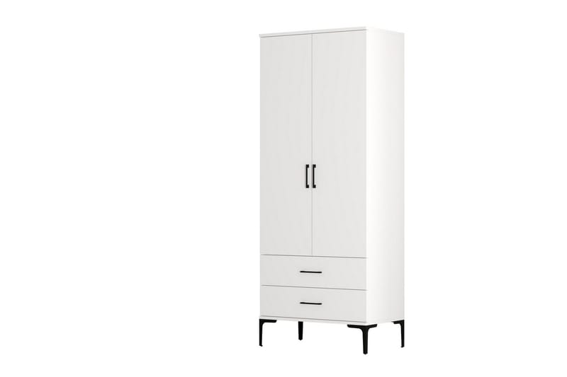 Kumsal Garderob 80 cm - Vit - Förvaring - Sko- & klädförvaring - Garderober & garderobssystem