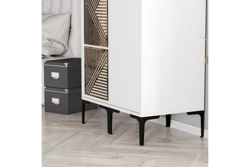 Kumsal Garderob 80 cm - Vit - Förvaring - Sko- & klädförvaring - Garderober & garderobssystem