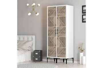 Kumsal Garderob 80 cm - Vit - Förvaring - Sko- & klädförvaring - Garderober & garderobssystem