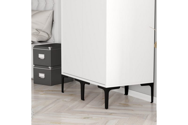 Kumsal Garderob 80 cm - Vit - Förvaring - Sko- & klädförvaring - Garderober & garderobssystem