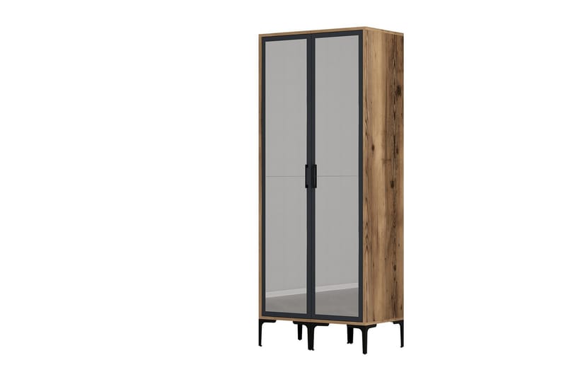 Kumsal Garderob med Spegel - Antracit - Förvaring - Sko- & klädförvaring - Garderober & garderobssystem