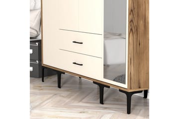 Kumsal Garderob med Spegel - Cream - Förvaring - Sko- & klädförvaring - Garderober & garderobssystem