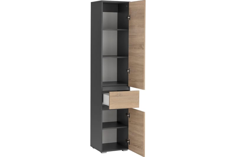 LAMIRANDA Garderob 38x35 cm Hög Antracit/Vit - Förvaring - Sko- & klädförvaring - Garderober & garderobssystem