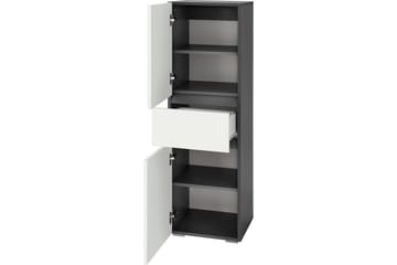 LAMIRANDA Garderob 38x35 cm Låg Antracit/Natur - Förvaring - Sko- & klädförvaring - Garderober & garderobssystem
