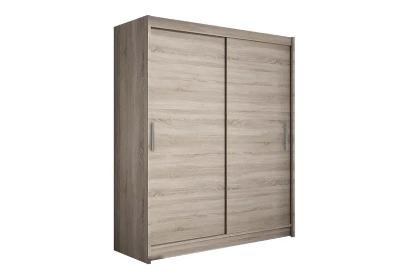 Leila Garderob 150 cm Skjutdörrar - Beige/Trä/Natur - Förvaring - Sko- & klädförvaring - Garderober & garderobssystem