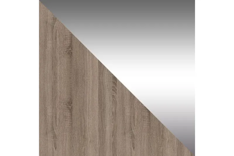 Leila Garderob 150 cm Skjutdörrar Smal Spegel - Ek - Förvaring - Sko- & klädförvaring - Garderober & garderobssystem