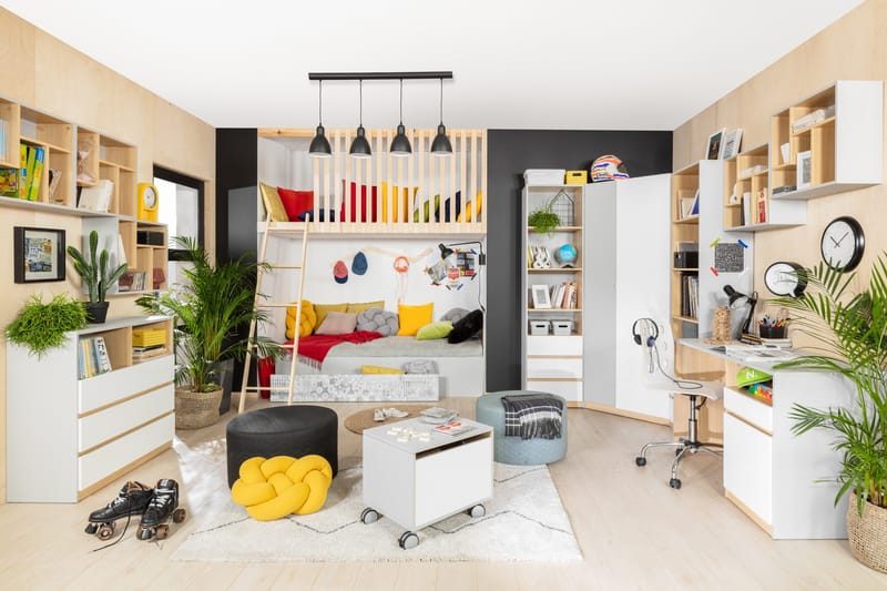 Leokkol Garderob - Grå - Förvaring - Sko- & klädförvaring - Garderober & garderobssystem - Hörngarderob