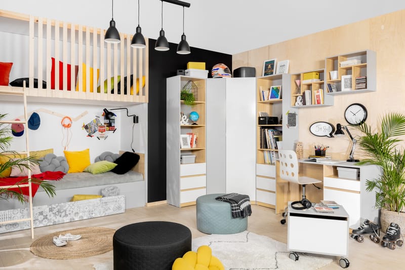 Leokkol Garderob - Grå - Förvaring - Sko- & klädförvaring - Garderober & garderobssystem - Hörngarderob