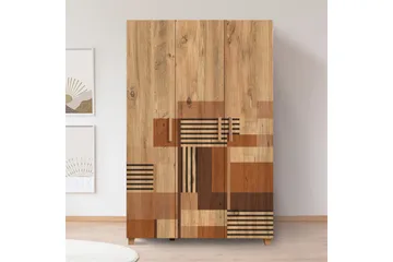 Leva Garderob 120x189 cm Brun - Hanah Home - Förvaring - Sko- & klädförvaring - Garderober & garderobssystem