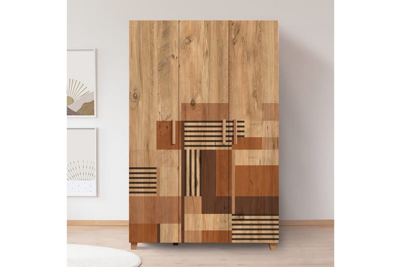 Leva Garderob 120x189 cm Brun - Hanah Home - Förvaring - Sko- & klädförvaring - Garderober & garderobssystem