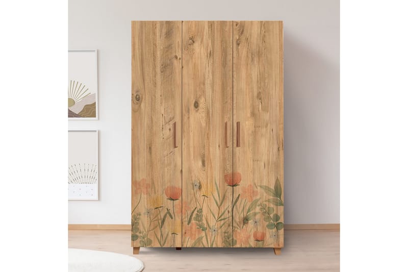 LEVA Garderob 120x189 cm Brun - Förvaring - Sko- & klädförvaring - Garderober & garderobssystem