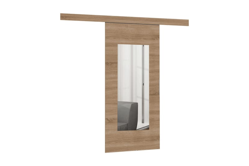 MALIBU Dörr 204x86x5 cm - Ek/Spegel - Förvaring - Sko- & klädförvaring - Garderober & garderobssystem - Garderobsdörr - Skjutdörrar garderob