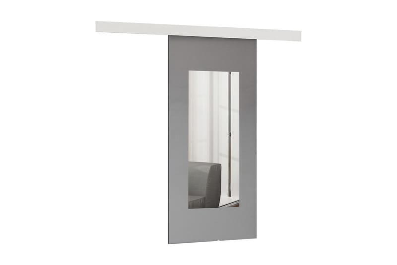 MALIBU Dörr 204x96x205 cm - Antracit/Spegel - Förvaring - Sko- & klädförvaring - Garderober & garderobssystem - Garderobsdörr - Skjutdörrar garderob